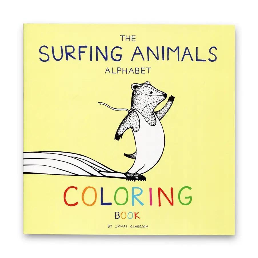 Surfing Animals Alphabet Coloring Book