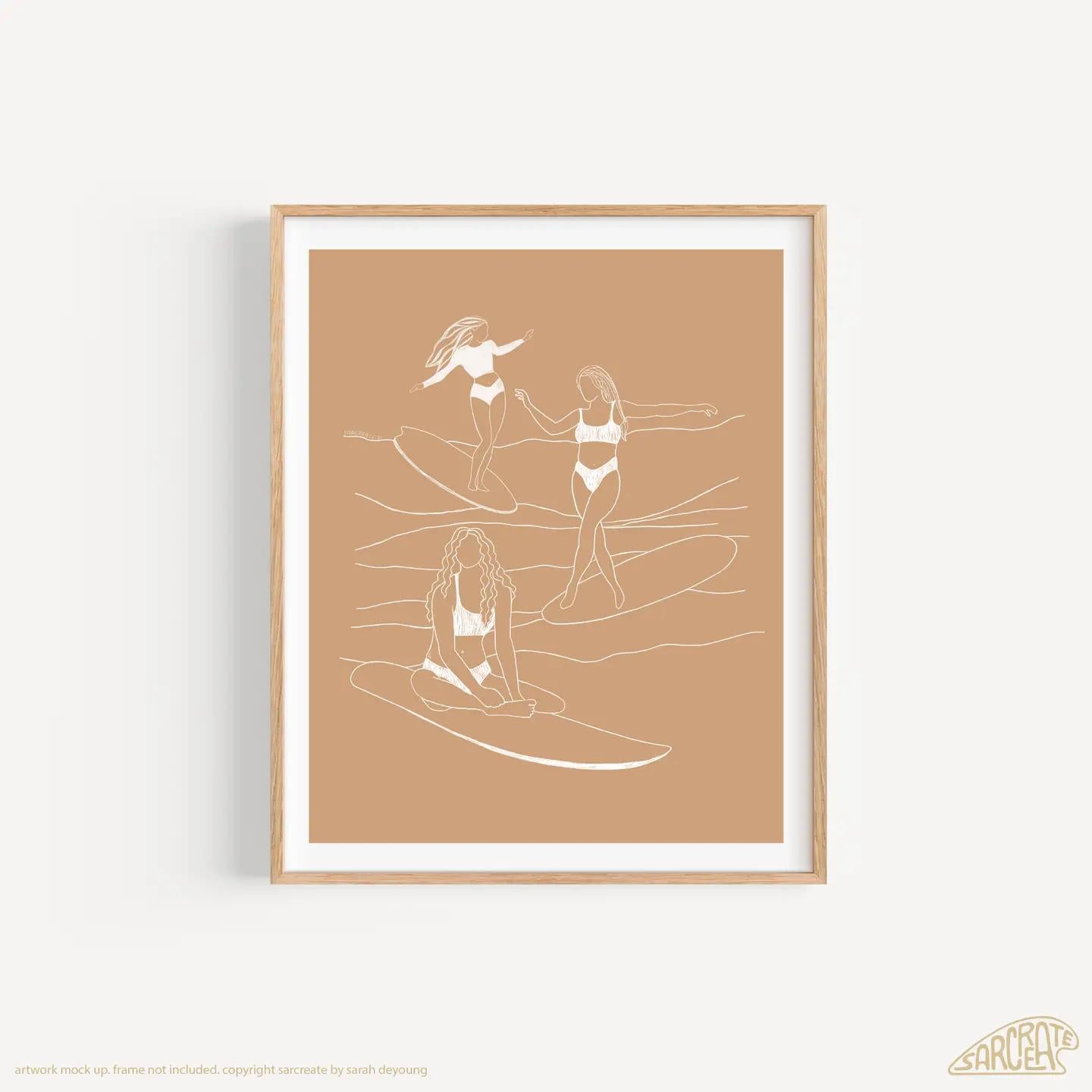 Surf Together Print 8x10