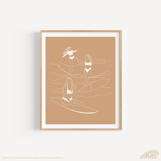 Surf Together Print 8x10
