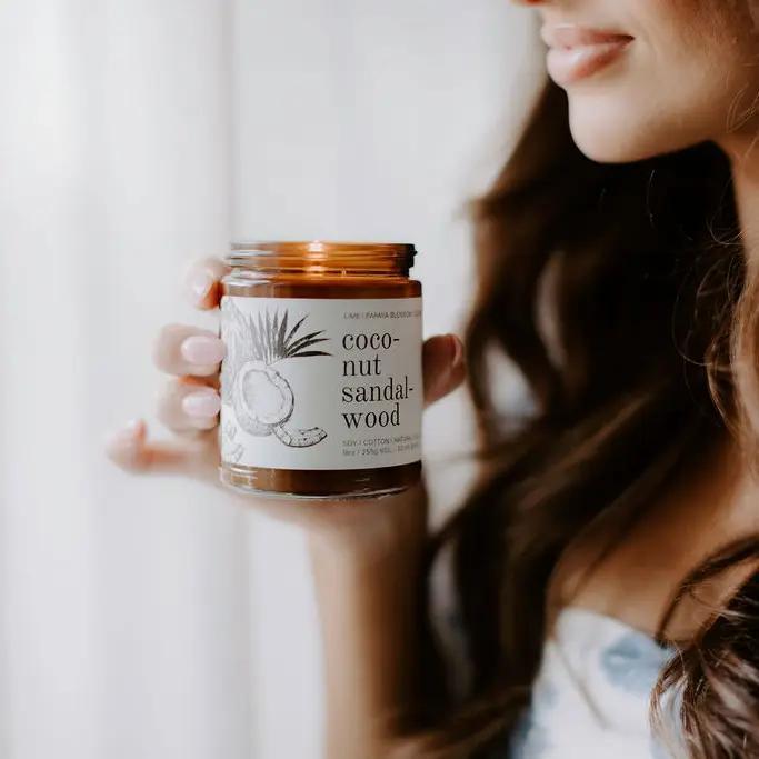 9oz Candle Coconut Sandalwood