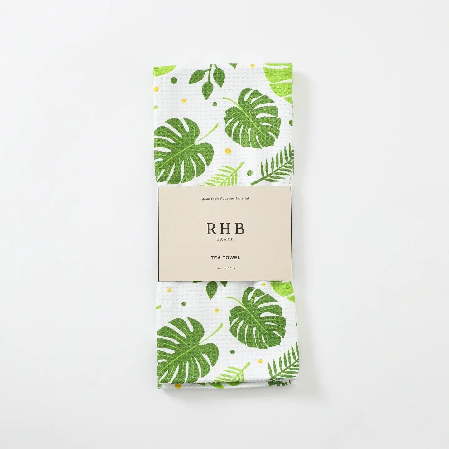 Aloha Green Tea Towel