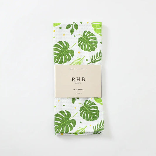 Aloha Green Tea Towel