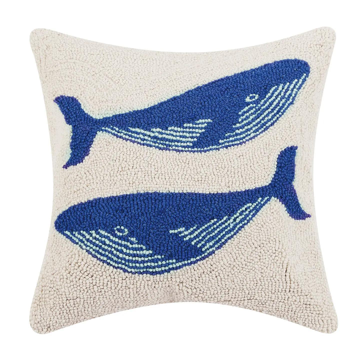 2 Whales Hook Pillow