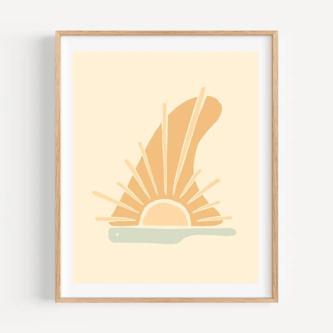 Sun Fin Print 8x10
