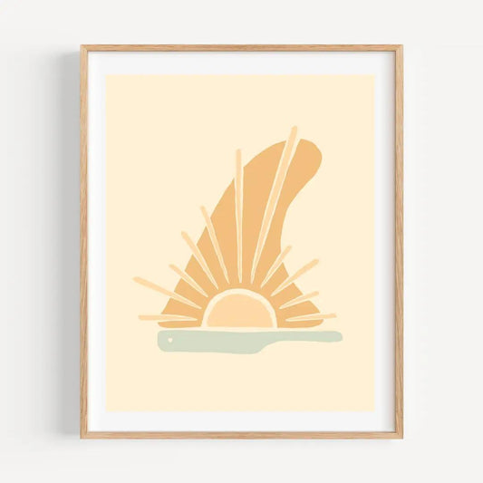 Sun Fin Print 8x10