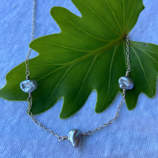 Keshi Trio Necklace