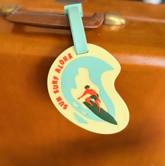 Sun Surf Aloha Luggage Tag