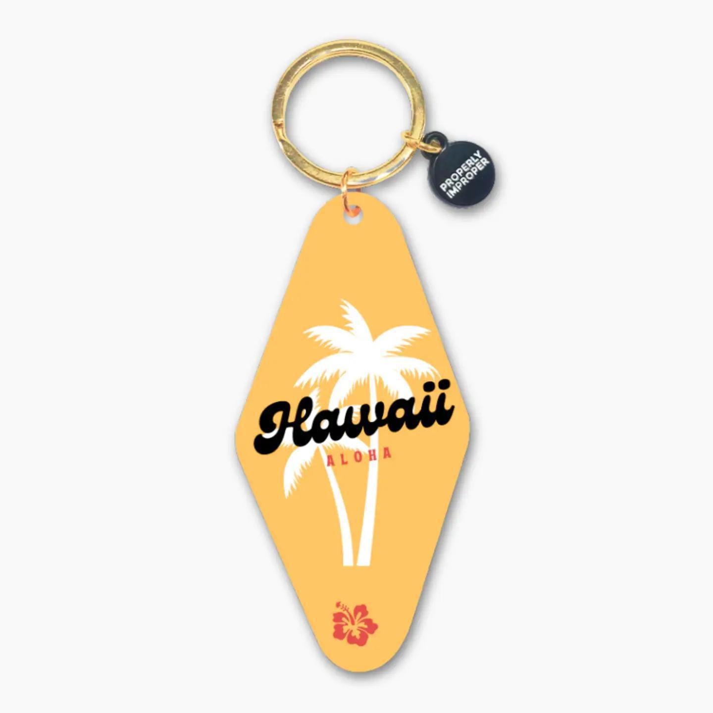 Hawaii Motel Keychain
