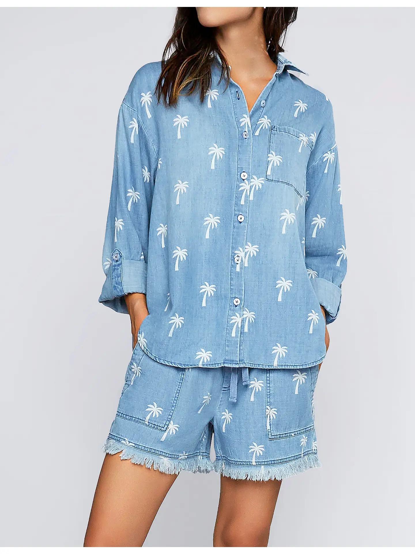 DENIM PALMS SHIRT