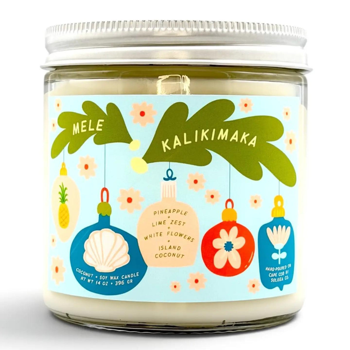 Mele Kalikimaka Christmas Candle