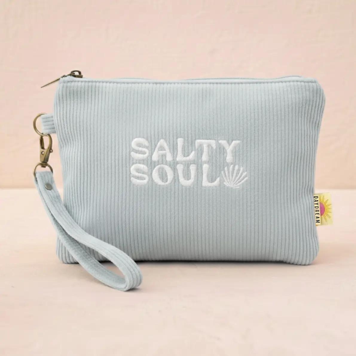 Salty Soul Corduroy Wristlet