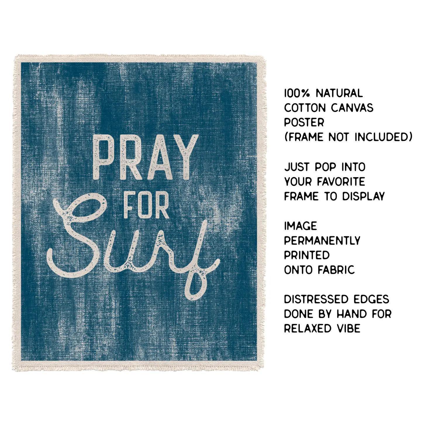 Pray For Surf Canvas