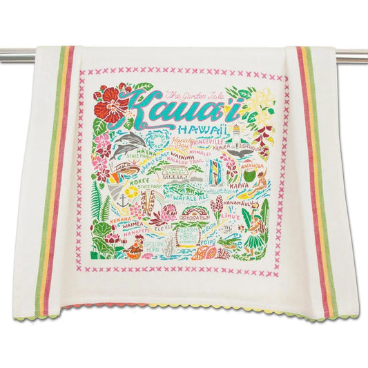 Kauai Embroidered Dish Towel