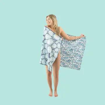 Coral Garden Reversible Beach Towel