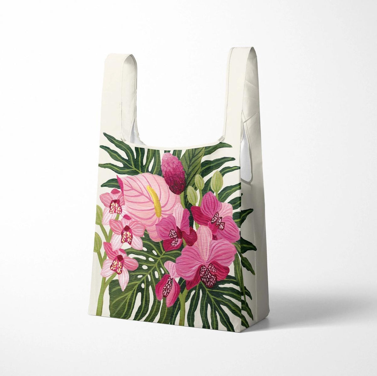 Exotic Orchid Reusable Shopping Bag