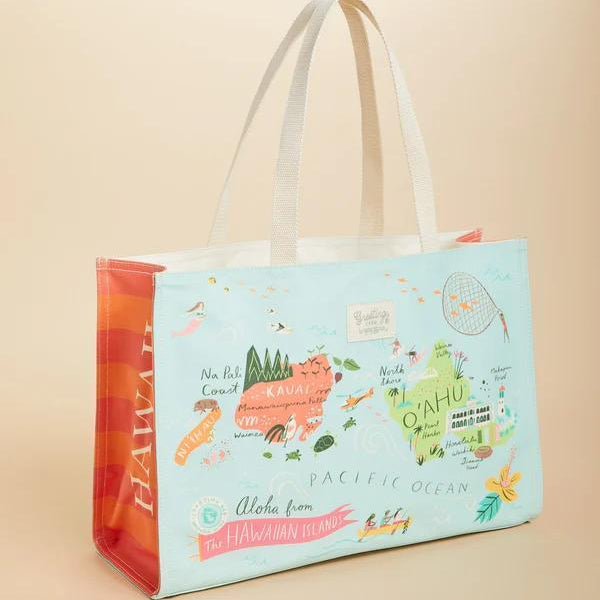 Market Tote Hawaiian Islands