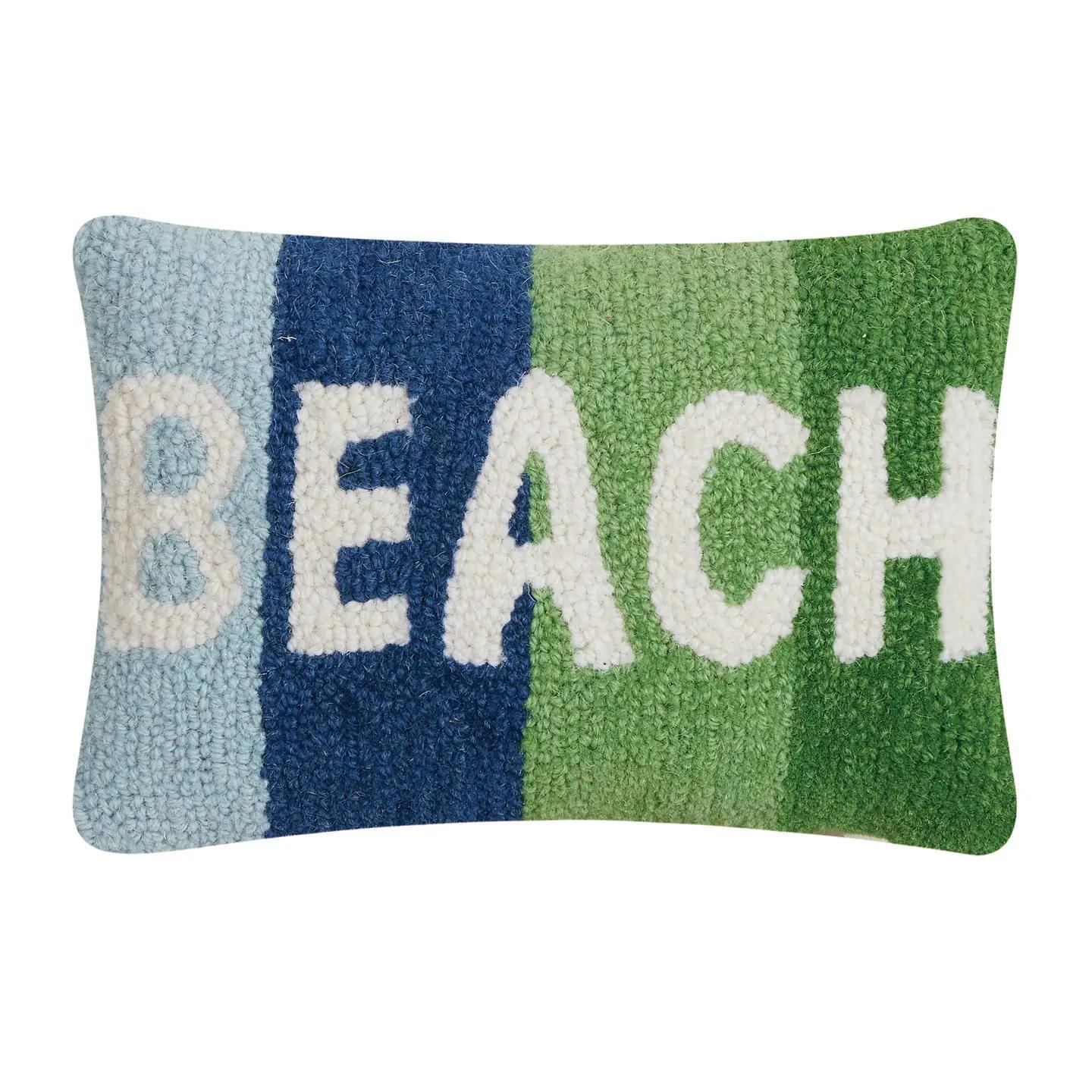 Striped Beach Hook Pillow