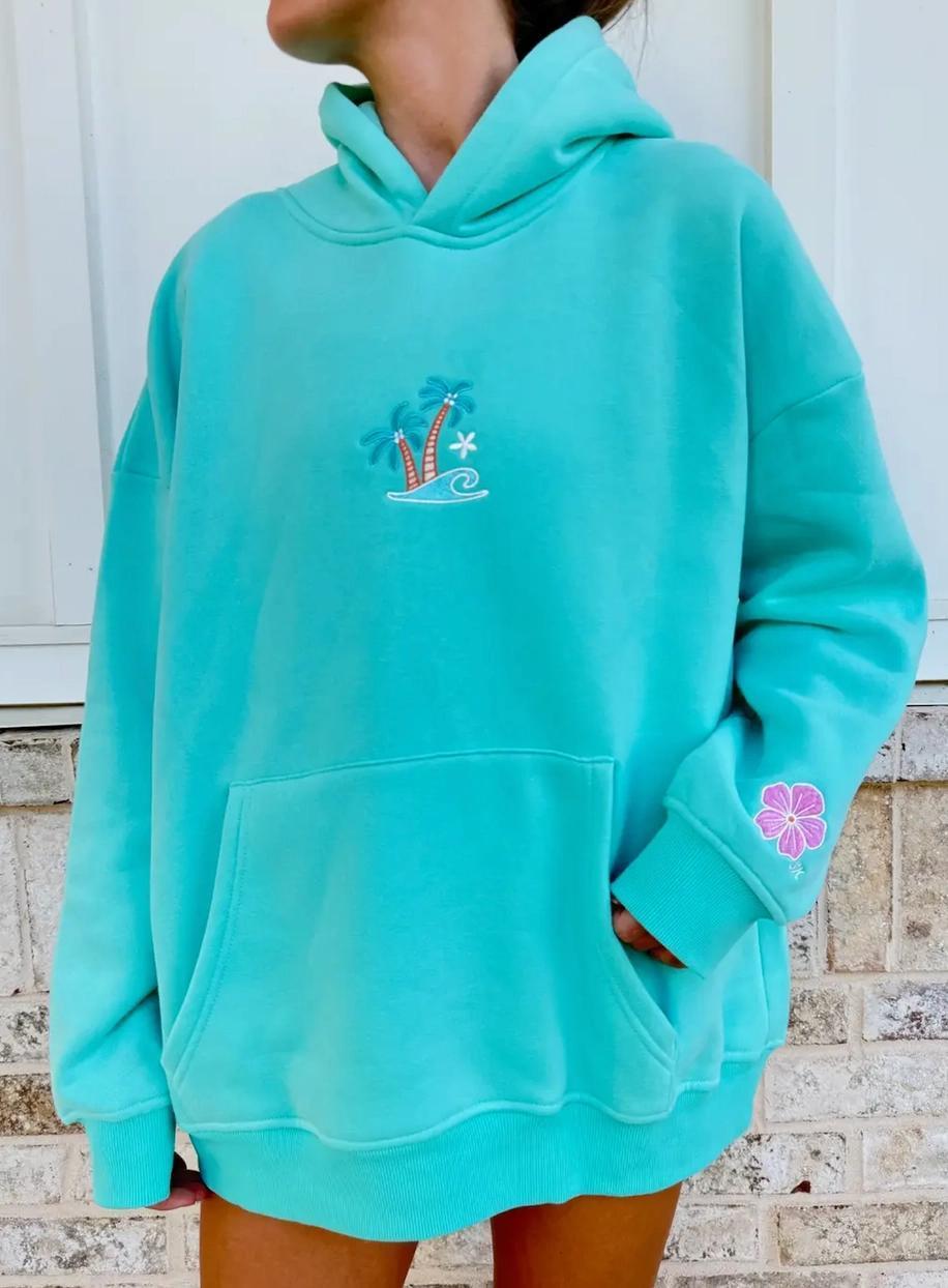 Ocean Gem Embroidered Hoodie