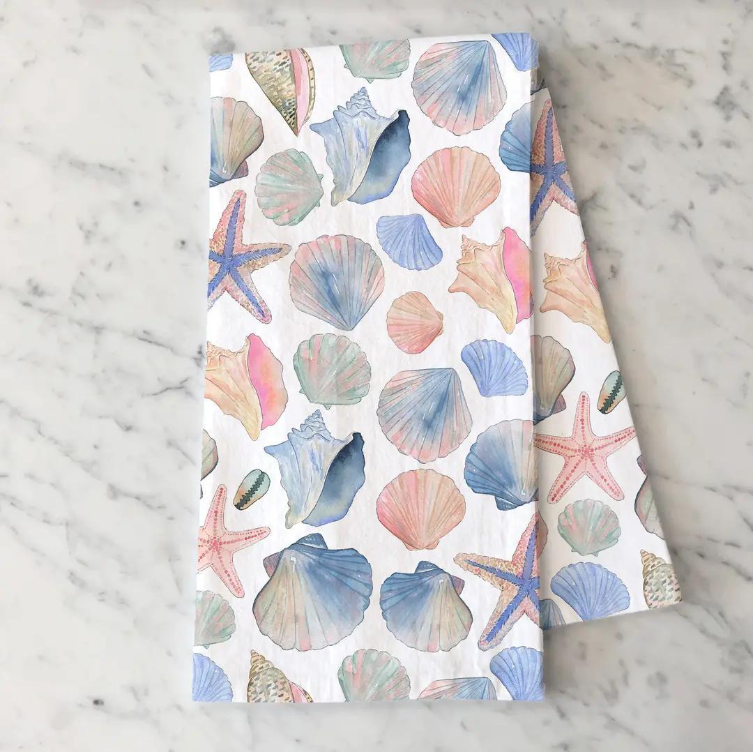 Seashells Tea Towel