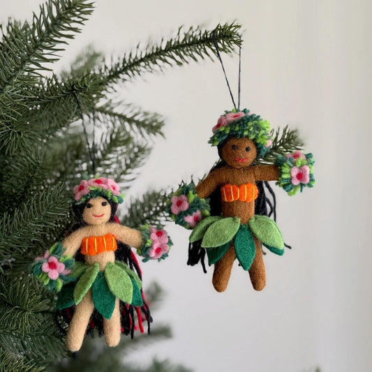 Hula Girl Felt Ornament