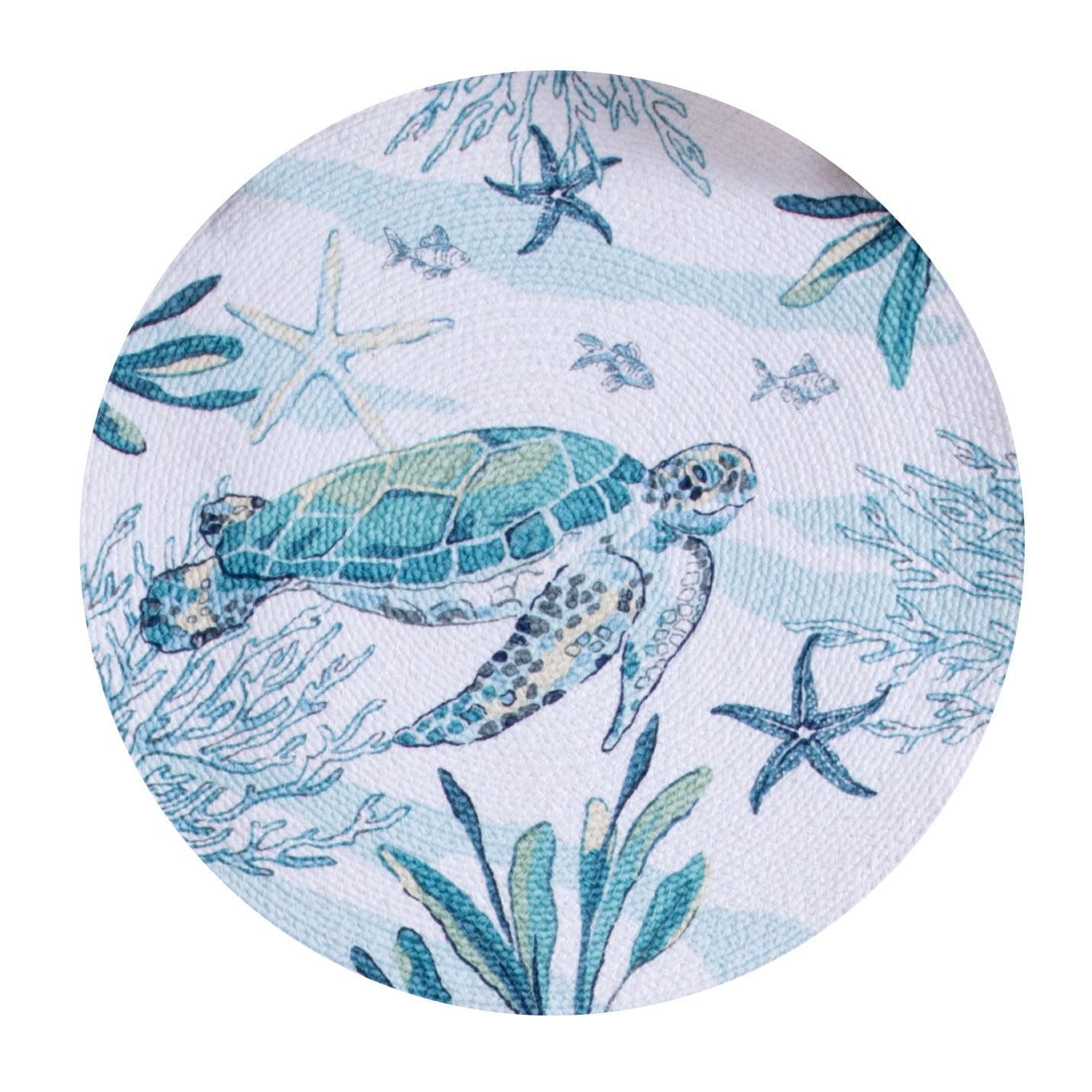 Great Blue Sea Round Placemat