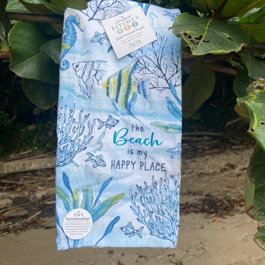 Happy Place Terry Cloth Towel