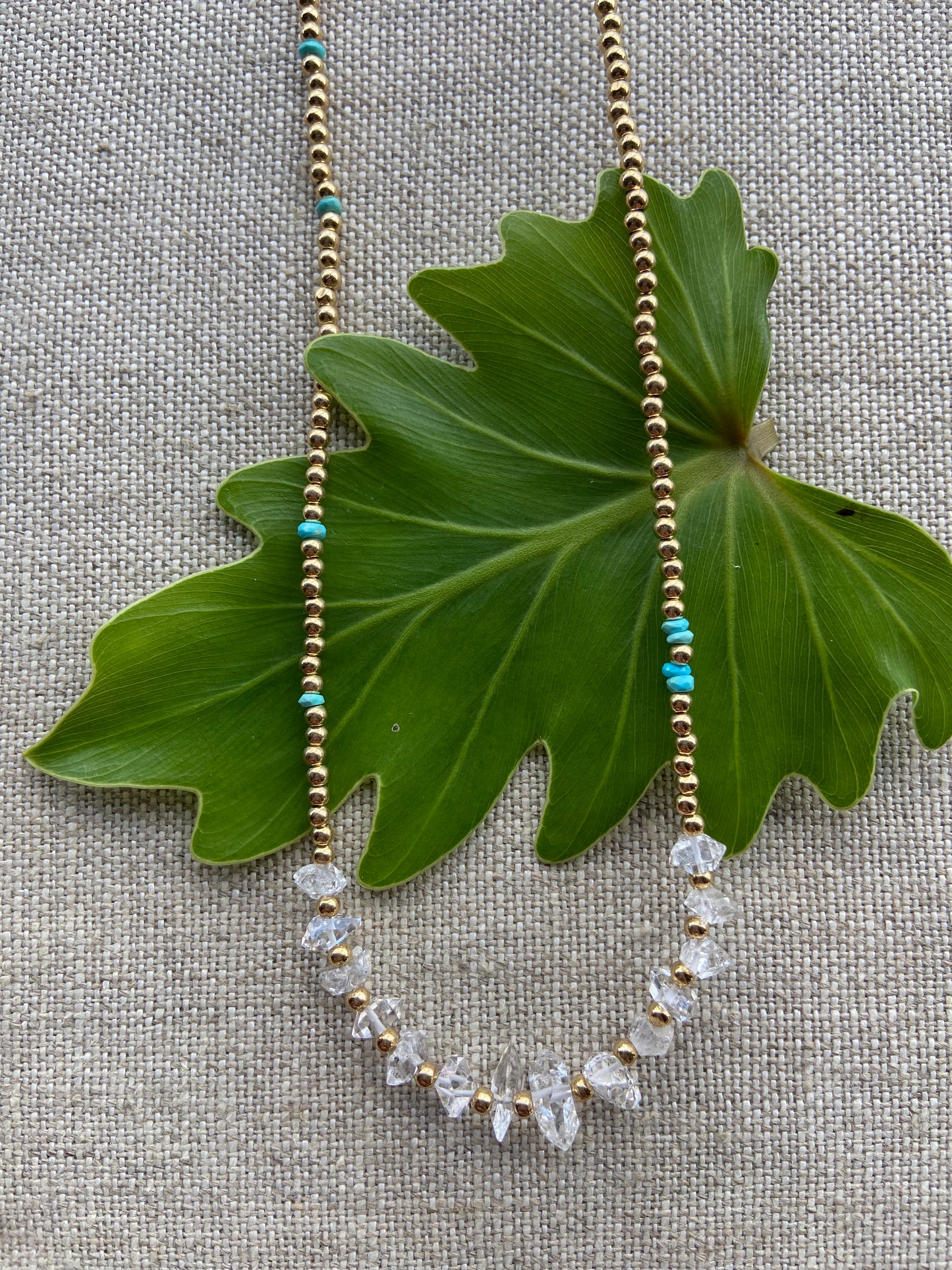 Herkimer Pebbles Necklace