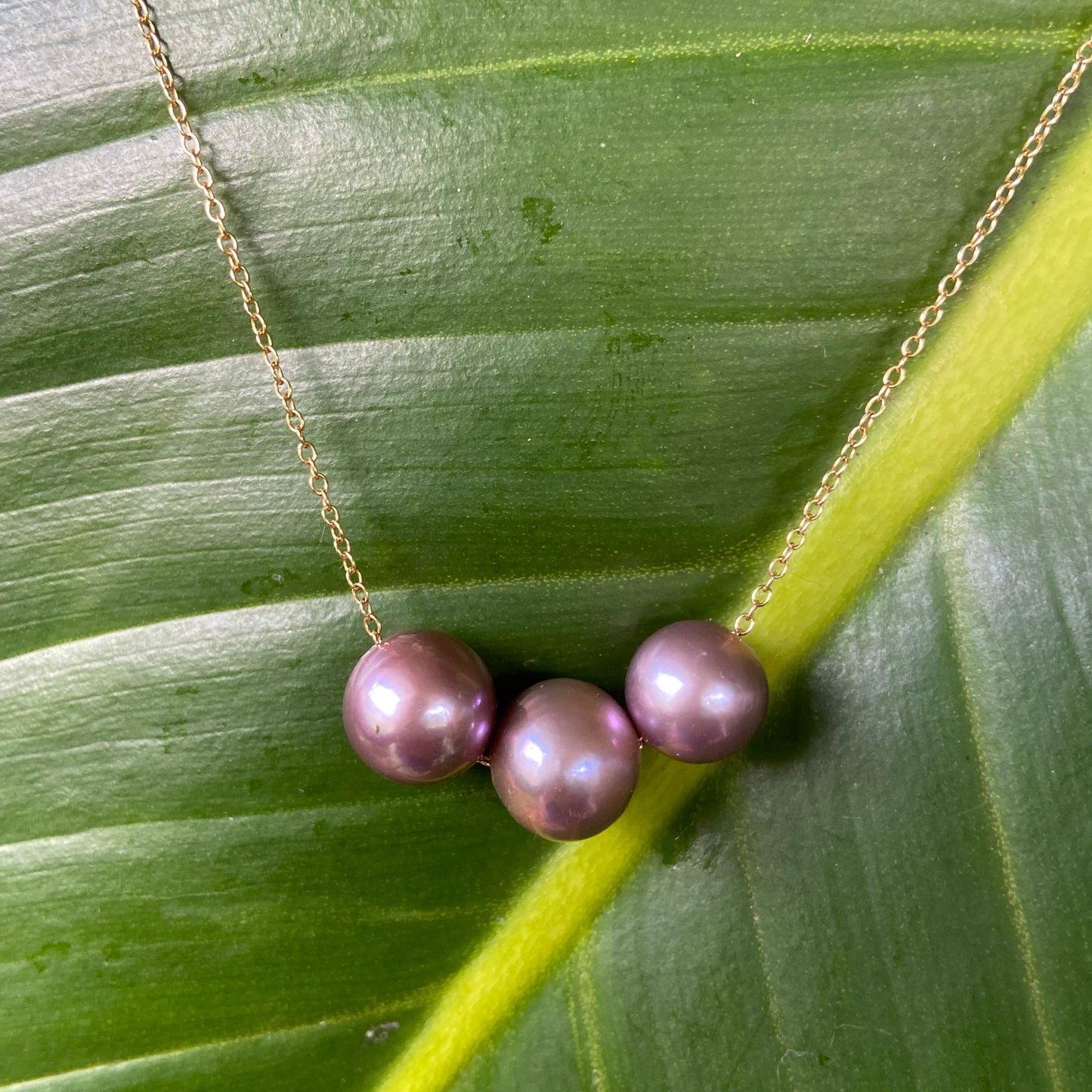 Ekolu Necklace Edison Pearls by Maui Mari