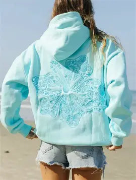 Hibiscus Zip Hoodie