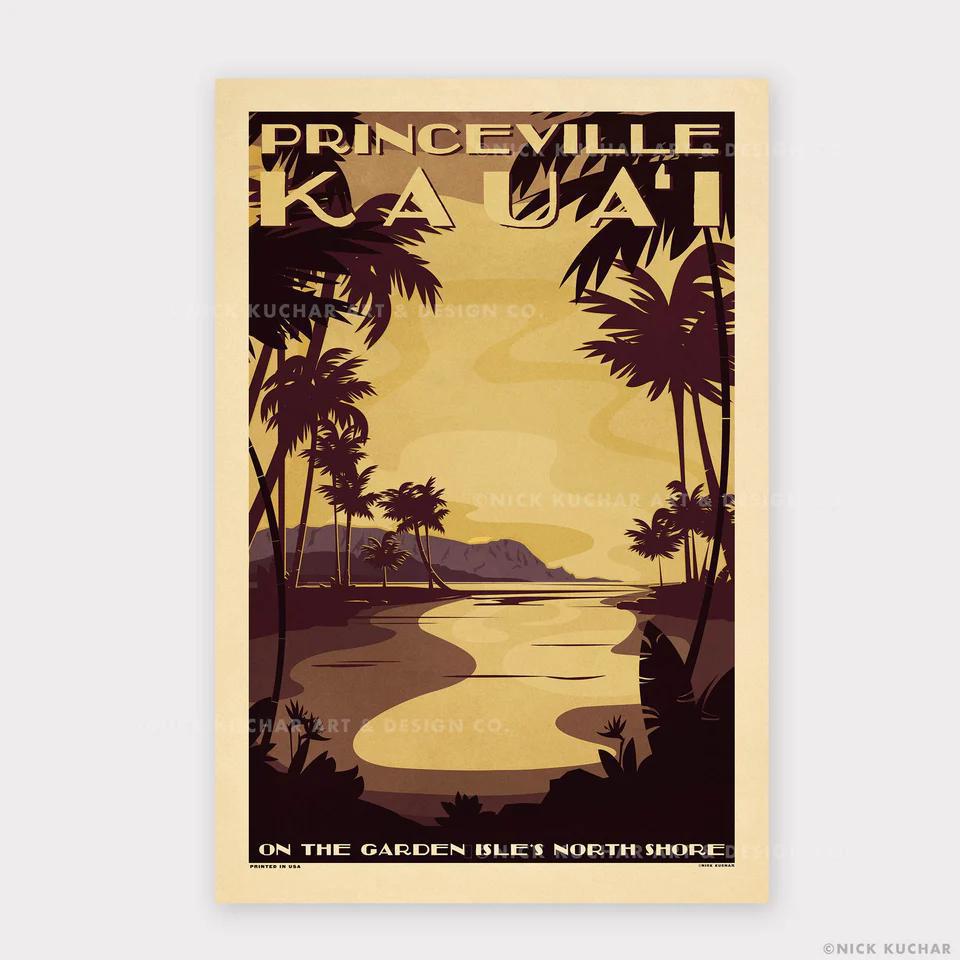 Princeville Travel Print