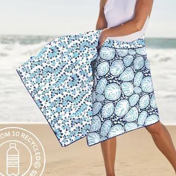 Coral Garden Reversible Beach Towel