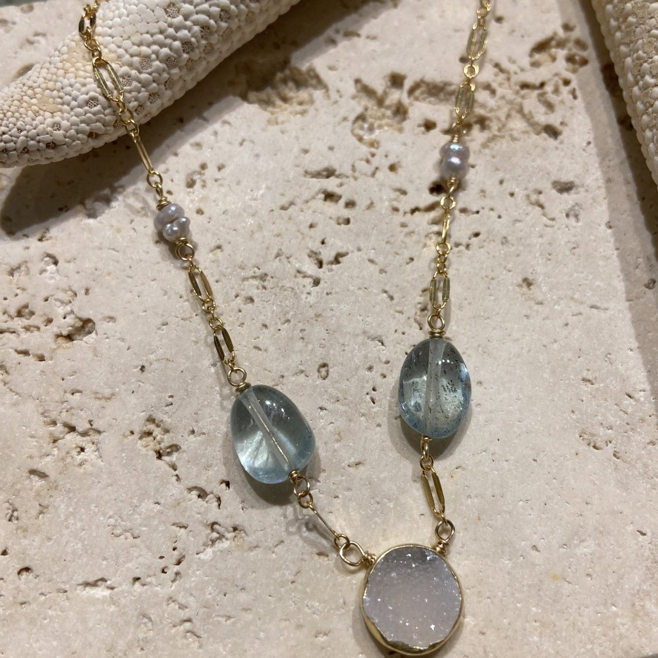 Aquarius Moon Necklace