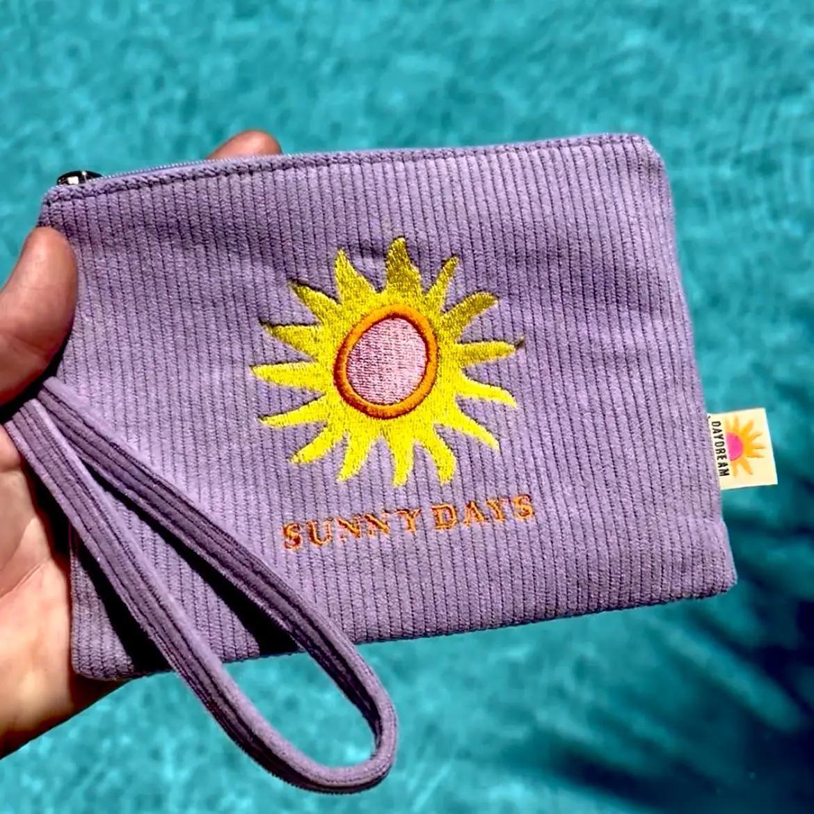 Sunny Days Corduroy Wristlet
