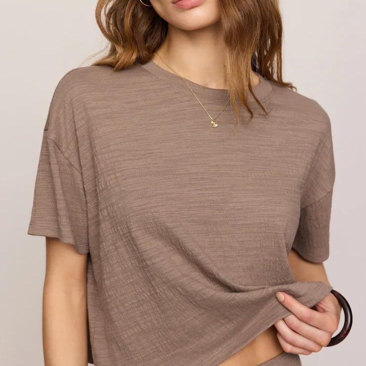 Sway Textured Cropped Tee
