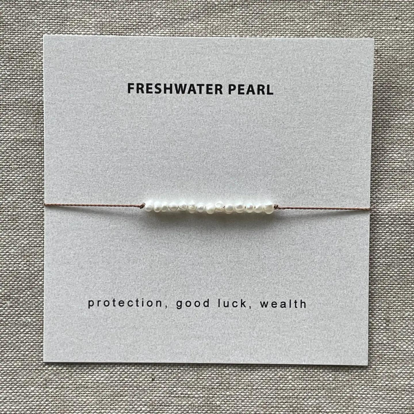 Pearl Bar Nylon Bracelet