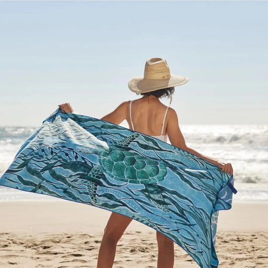 Marine Turtle Reversible Beach Towel