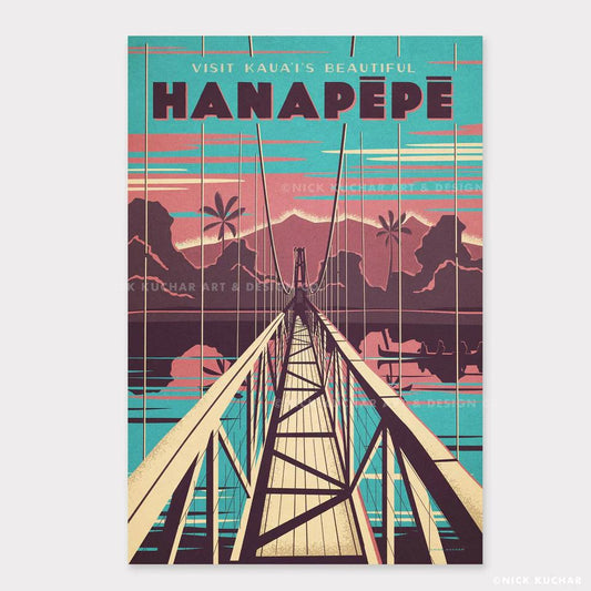 Hanapepe Bridge Travel Print