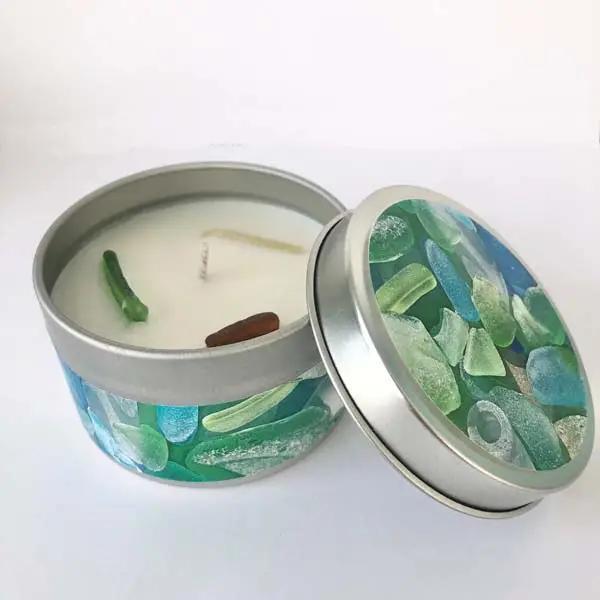 Seaglass Discovery Candle Pastel Tin