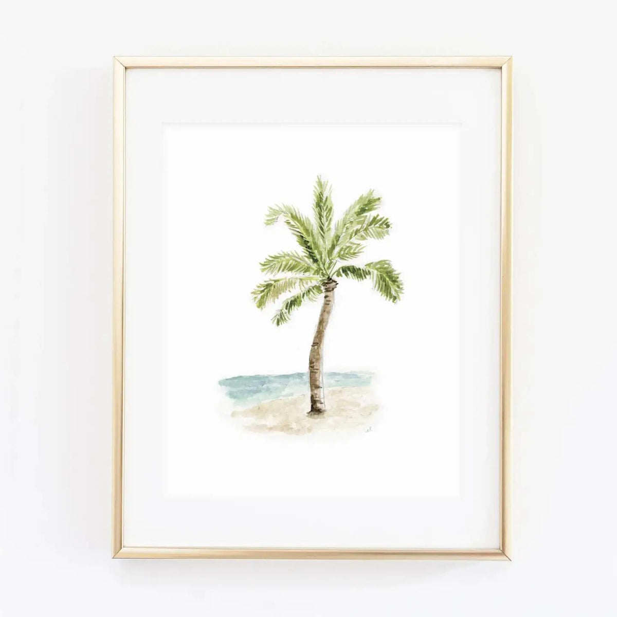 Palm Tree Watercolor Art Print