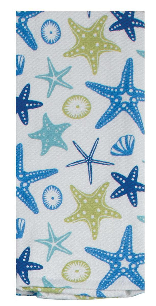 Blue Starfish Terry Cloth Towel