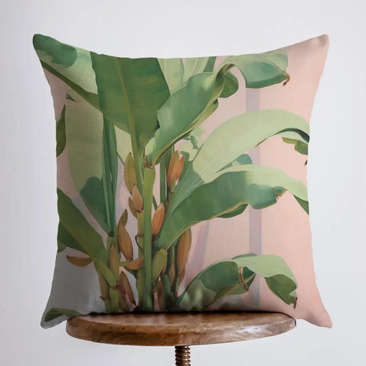 Pink Palm Tree Pillow