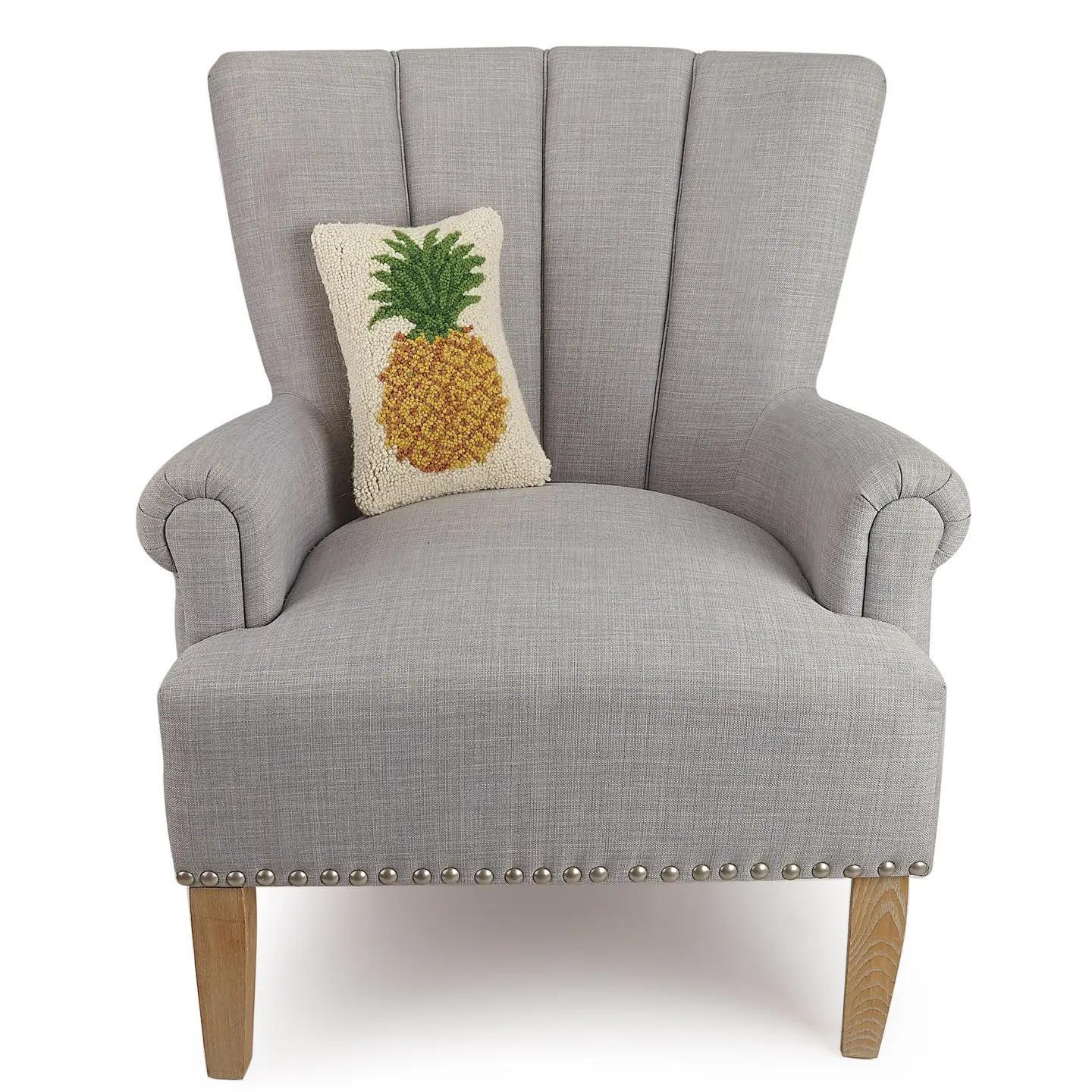 Yellow Pineapple Hook Pillow