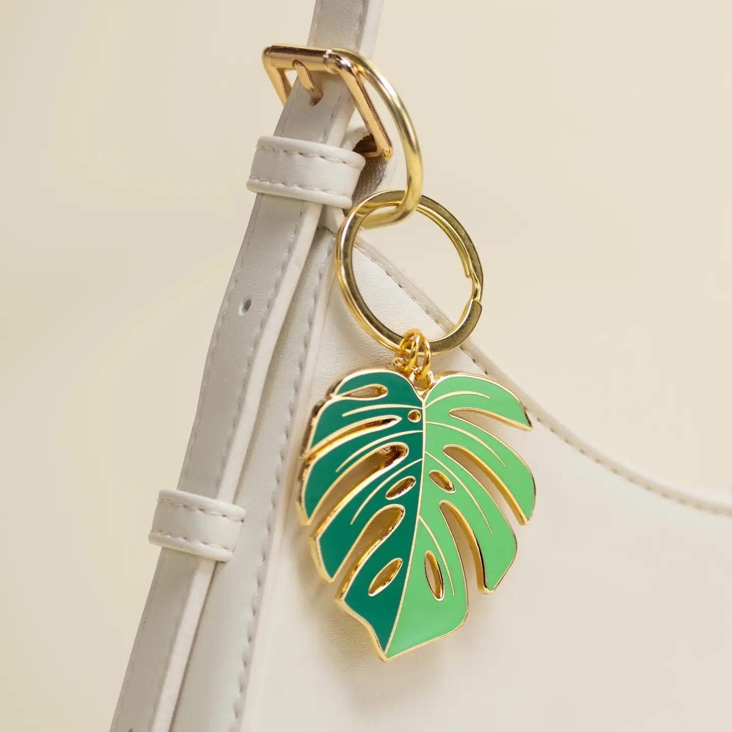 Monstera Deliciosa Keychain