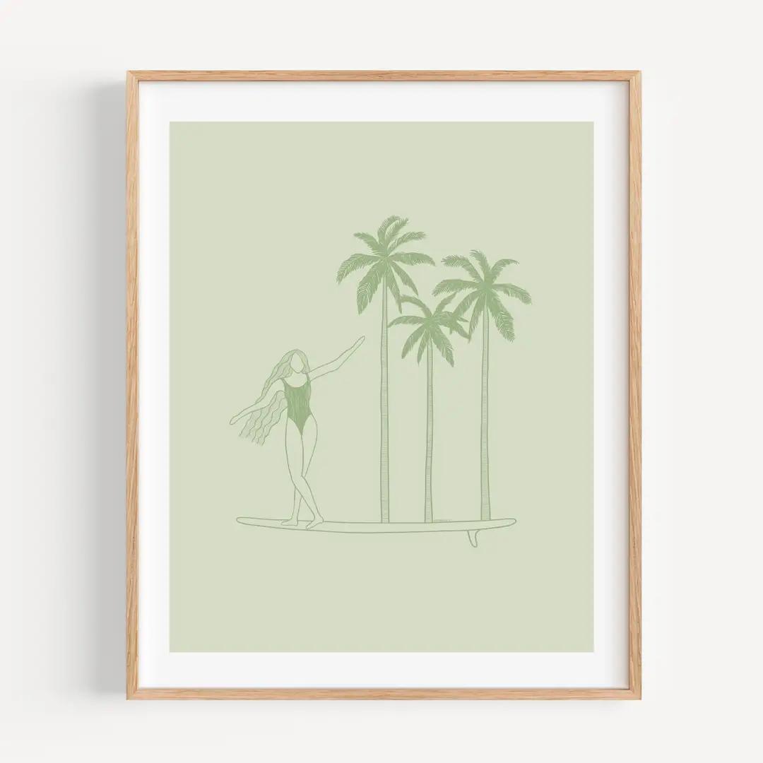 Tres Surf Print 8x10