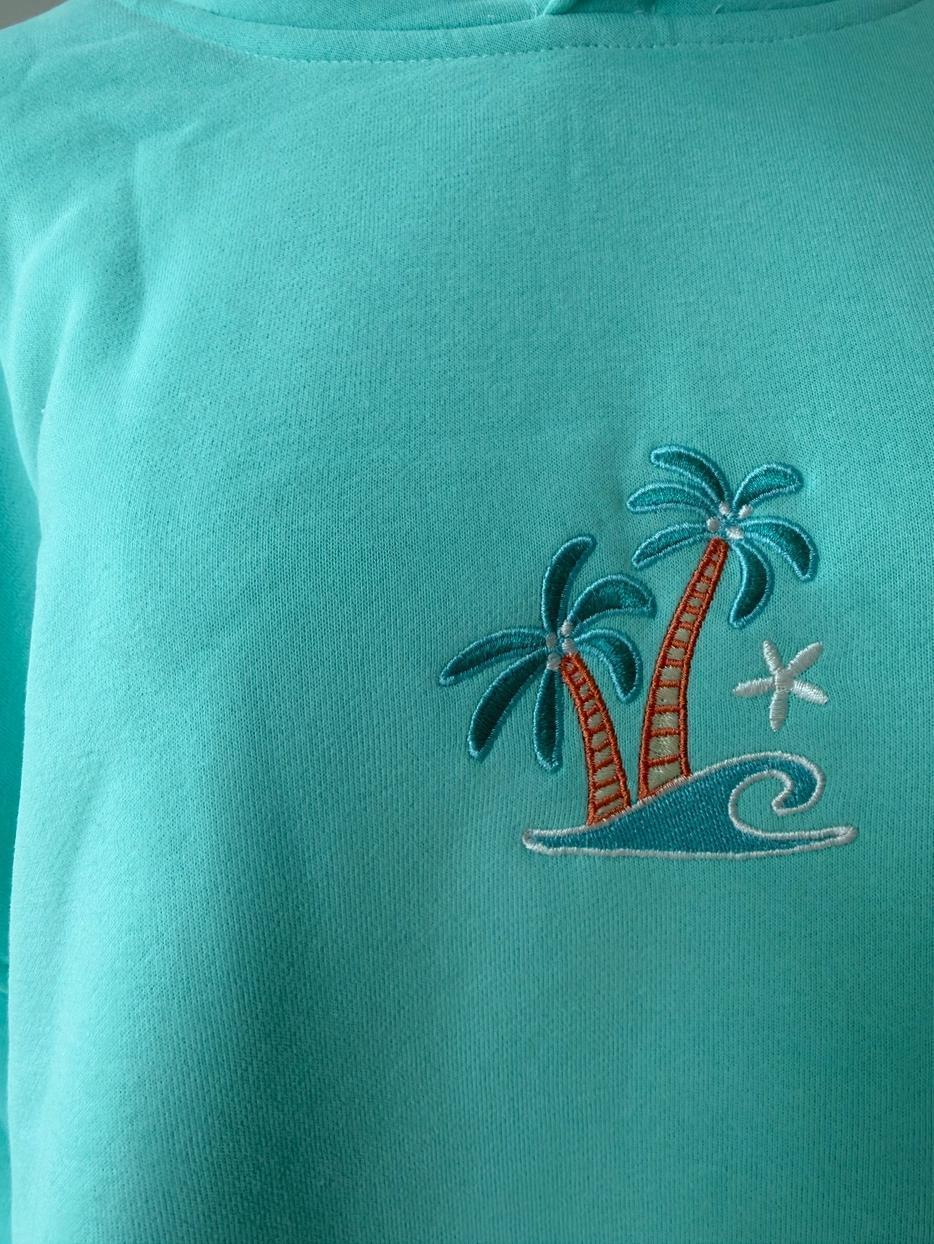 Ocean Gem Embroidered Hoodie