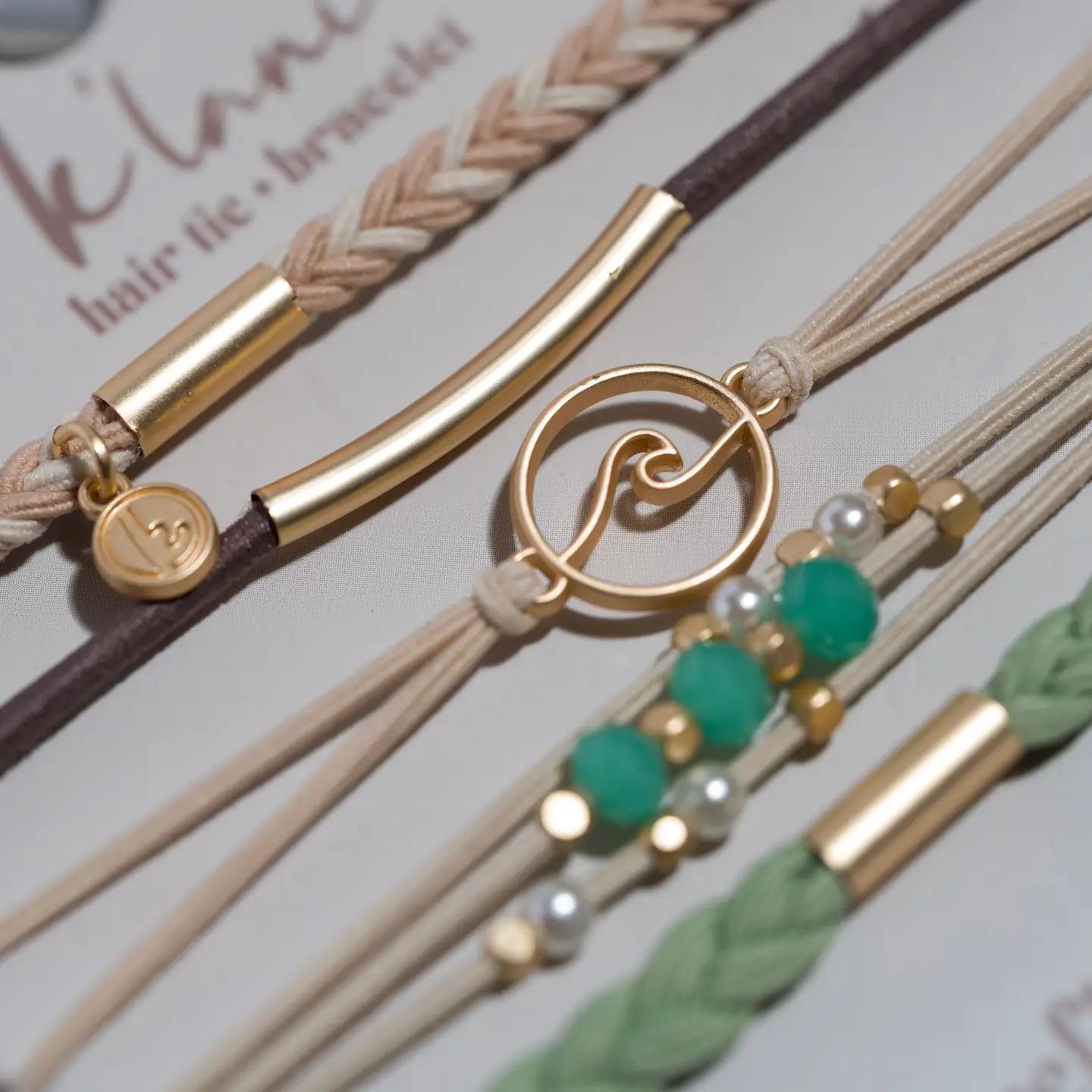 Reflect Wave Hair Tie Bracelets