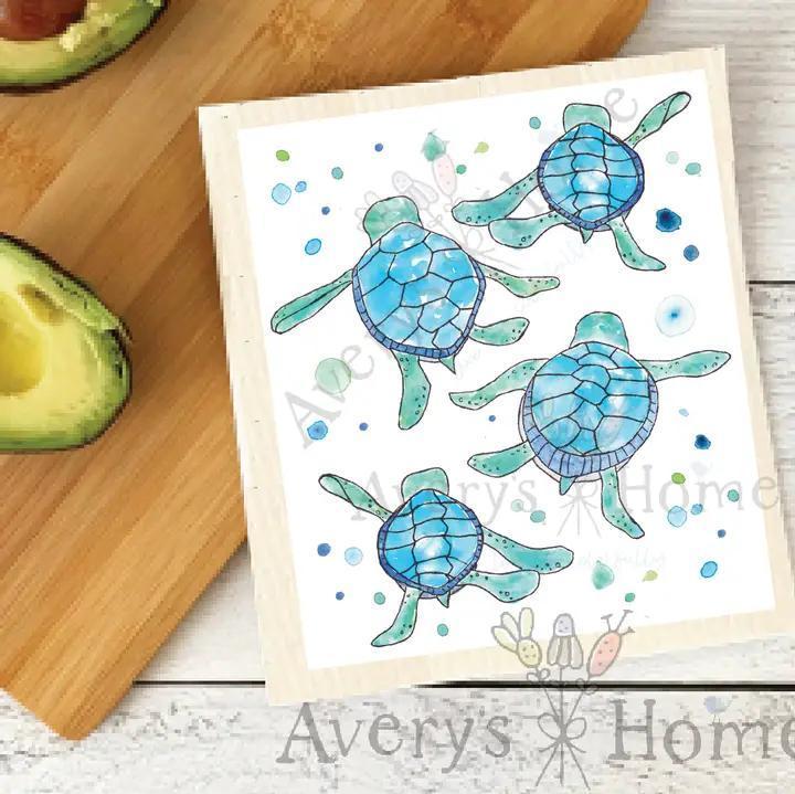 Baby Sea Turtle Swedish Cloth