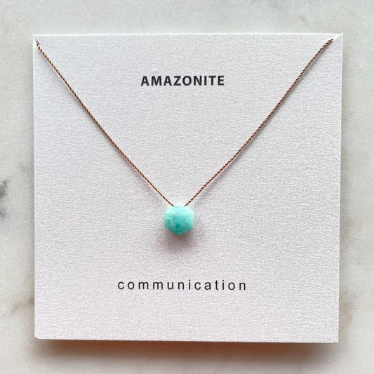 Amazonite Hexagon Necklace