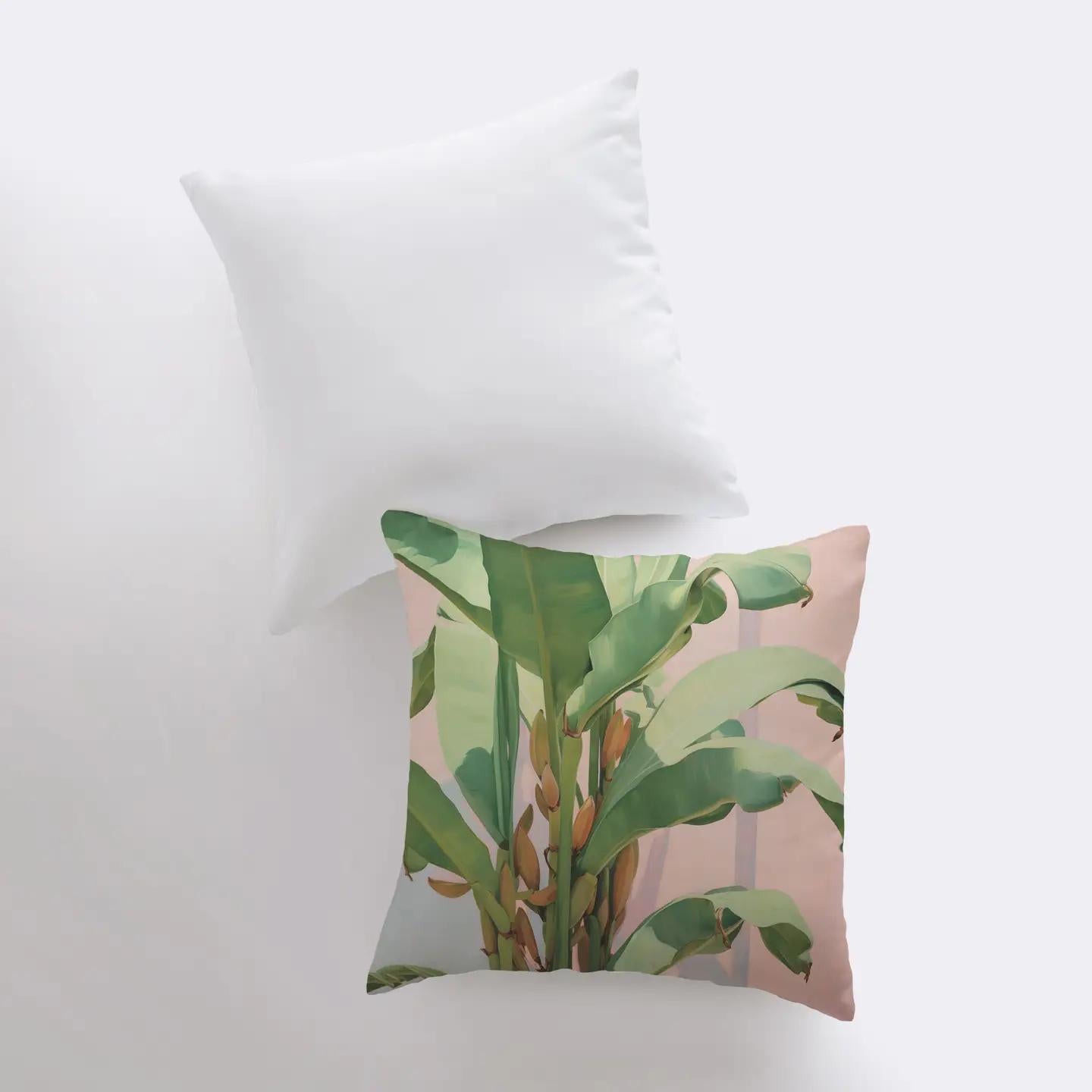 Pink Palm Tree Pillow