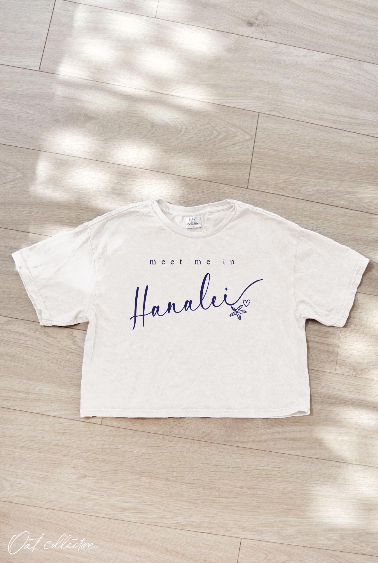 Meet Me In Hanalei Crop Tee